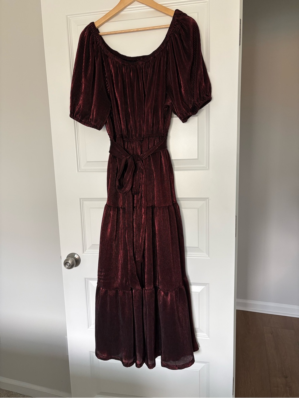 NWOT Lane Bryant Burgundy Curvy Glam Holiday Classy Romantic Dress Size 18/20